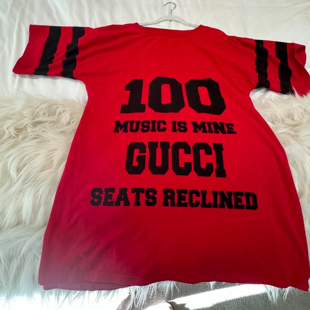 Gucci dress/ oversized shirt